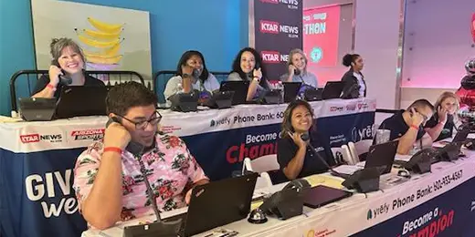 Phoenix Children’s Hospital Radiothon call center room