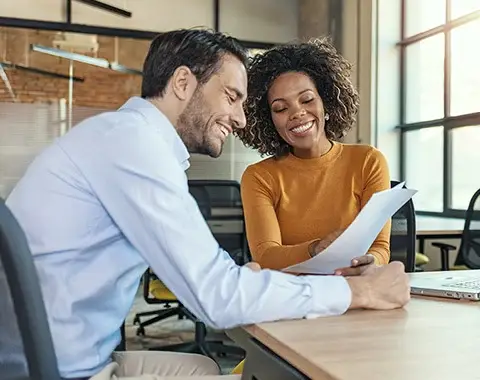 Employer discussing retirement sponsorship with an employee