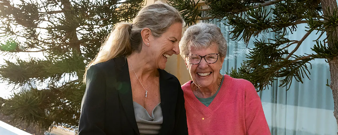 old ladies smiling