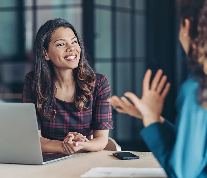 financial advisor answering questions